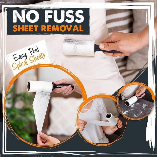 🧺 Lint Roll Remover for Cloth, Pet Hair & Dust (Pack of 1 + 2 Free Refills)