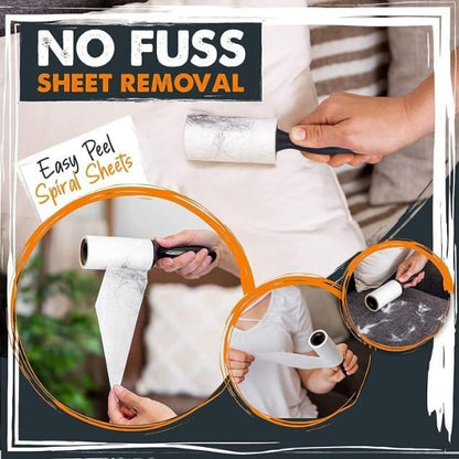 🧺 Lint Roll Remover for Cloth, Pet Hair & Dust (Pack of 1 + 2 Free Refills)