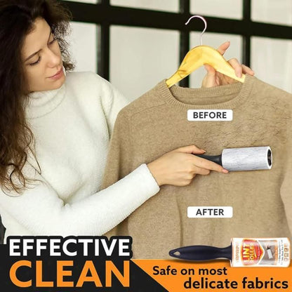🧺 Lint Roll Remover for Cloth, Pet Hair & Dust (Pack of 1 + 2 Free Refills)