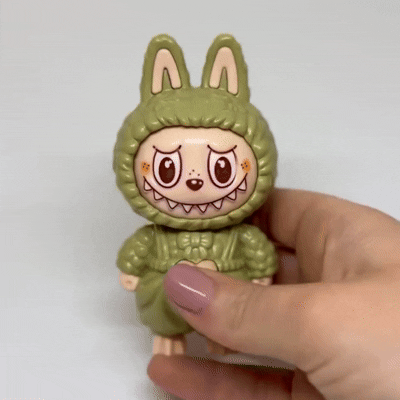 🐾 3D Labubu Keychain with Cute Kawaii Changing Face